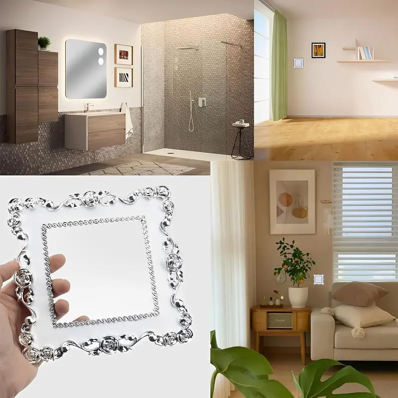 4Pcs Light Switch Surround, Light Switch Surround White, Light Switch Cover, Light Switch Covers Decoration Wall, Light Switch Cover Plates, for Living Room, Office, Home 4