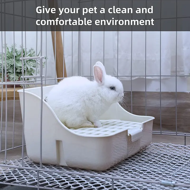 Rabbit Cage Litter Box Easy to Clean Potty Trainer for for Small Animal/rabbit/guinea Pig/ferret/ 6