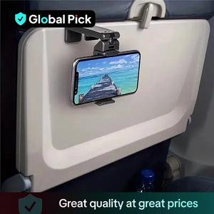360 Degree Rotatable Phone Holder, 1 Count Universal Multi-angle Adjustable Phone Stand, Phone Accessories for Flying Traveling, Business Trip, Car Phone Holders