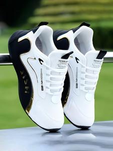 Men's Summer 2024 Lace Up Low Top Sneakers As Back To School Gift, Casual Breathable Lightweight Footwear, Athletic Running Sports Shoes, Footwear, Walking Shoes for Daily Trainer