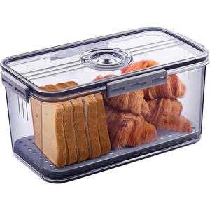 Bread Storage Box, Clear Bread Keeper with Lid, Bread Storage Container, Kitchen Baking Supplies, Home Organizer for Kitchen