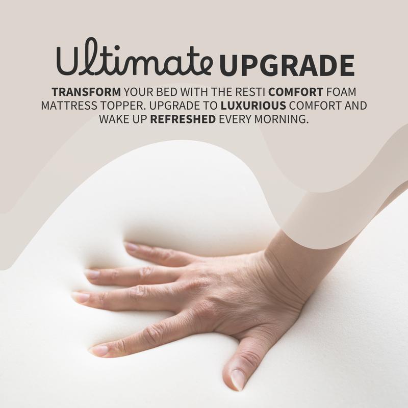Resti Comfort Foam Mattress Topper - Ultimate Comfort and Pressure Relief 2