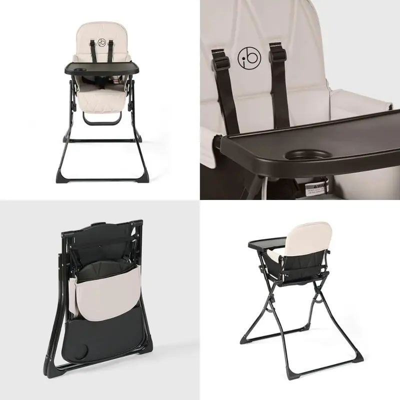 Flip Magic Fold Highchair (Sage Green) – Suitable from Sitting Up to 15kg, 5-Point Safety Harness, Removable Tray, Quick One-Hand Fold, Compact Slimline Design for Easy Storage 8