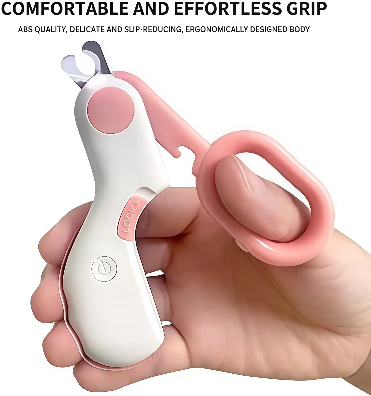 Pet Dog Cat Nail Clippers, Dog Nail Trimmers for Small Animals with LED Lights, Professional Beauty Care Tools, Avoid Excessive Cutting, Suitable for Tiny Dog Cat Rabbit Bird Puppy Kitten (Pink)