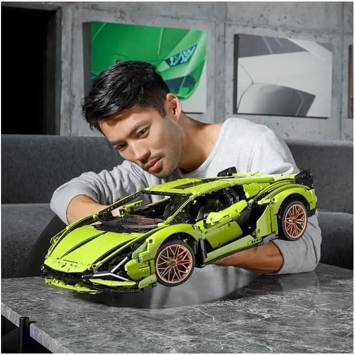 Compatible with LEGO 42115 Lamborghini Sián FKP 37 Race Car Model Building Kit, Advanced Replica, Exclusive Collectible Set, Gift for Kids, Boys & Girls 1