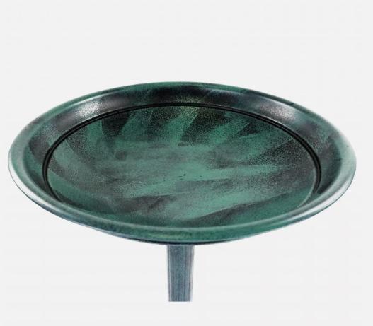 NEW! Traditional Ornamental Garden Pedestal Bird Bath Outdoor Water 4