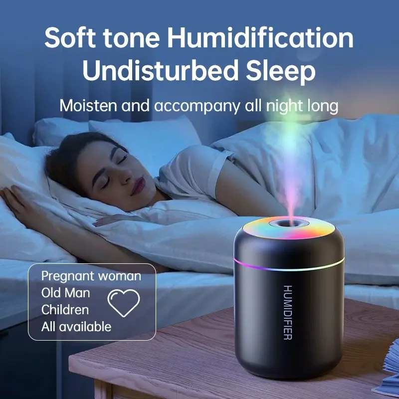 180ML Mini Air Humidifier USB Electric Aroma Diffuser Essential Oil Purifier Aromatherapy Mist Maker Lights For Car Home Bedroom 3