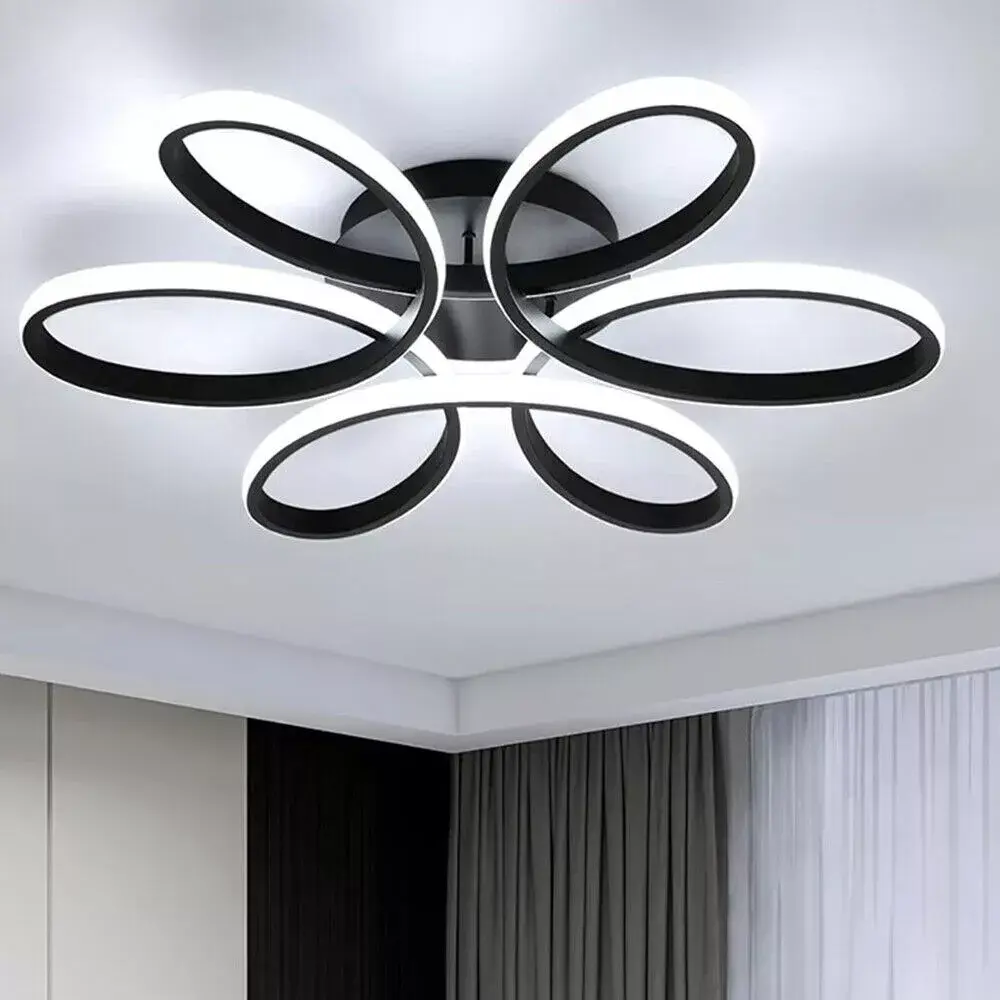 LED Ceiling Light Chandelier Lights Living Room Bedroom Dimmable Modern Lamp