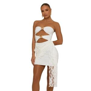 Eudora Womenswear Rebellious Fashion Lace Butterfly Mini Dress