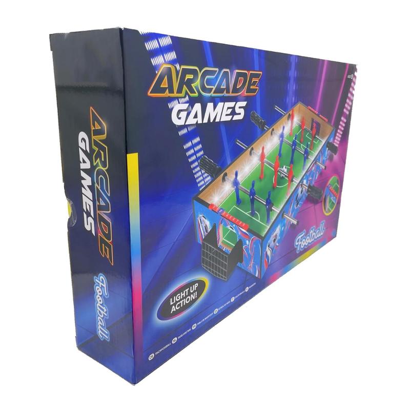 Football Light Up Arcade LED Table-Top Game, 4 Game Bars With Handles + 12 Players + 2 Footballs & More 3