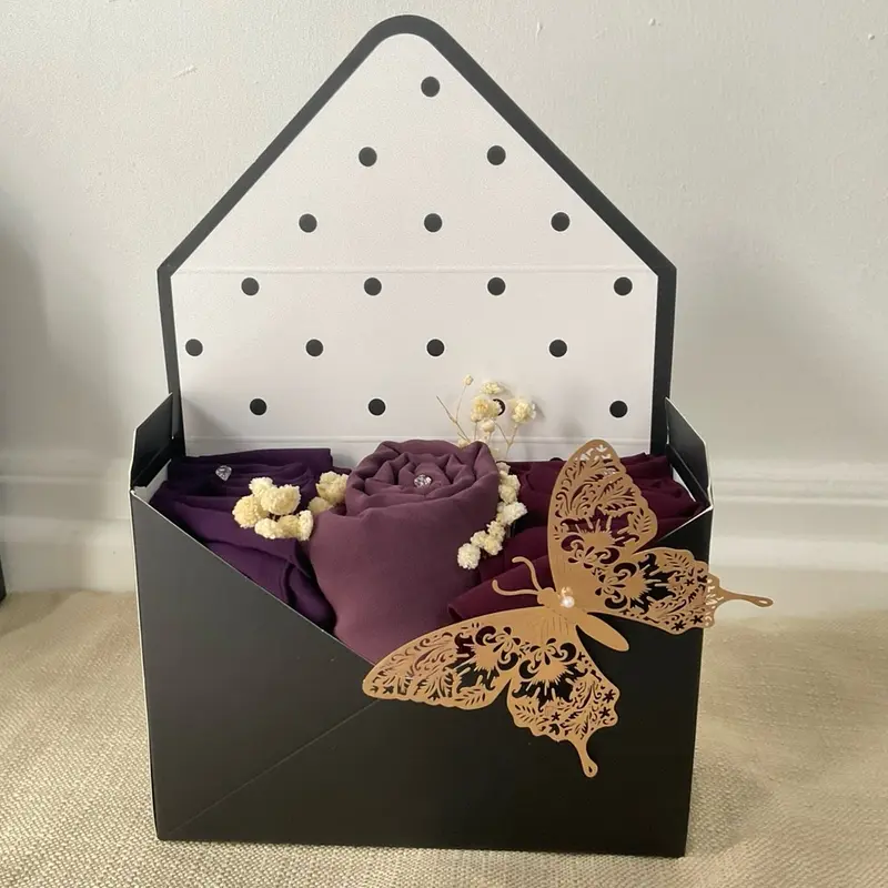 Chiffon / Jersey Hijab Envelope Gift Set for Women and Girls - Perfect Gift hijabs 4