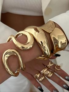 Women's Elegant Minimalist Cuff Bangles Bracelets, Trendy All-match & Exquisite Bangles Bracelets, Chic Gorgeous Jewelry As Gift for Girlfriend