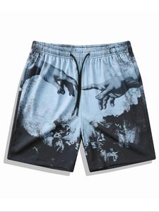 Men's Regular Fit Shorts, Casual Comfy Breathable Swim Shorts for Summer, Men's Swimwear for Beach Vacation