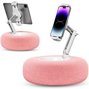 Multipurpose Detachable Phone Holder for Bed, Phone Accessories for Home Office, 360° Adjustable Tablet Phone Stand Mount with Storage Bowl,Cell Phone Mount, Magnetic Phone Stand
