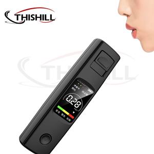 ThisHill Portable Breath Alcohol Tester, USB Rechargeable High Precision BAC Test Tool, LCD Backlight Display Alcohol Measuring Tool for Traffic Law Enforcement, TikTokMadeMeBuyIt, SummerSale