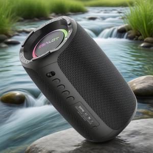 ZEALOT Zealot S61 Wireless Speaker, Portable Waterproof Subwoofer with RGB Light, Rechargeable Bluetooth-compatible Speaker for Home & Outdoor