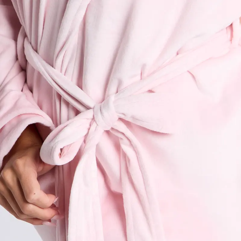 Boux Avenue Velour Long Length Hooded Dressing Gown Loungewear Belted Bathrobe 4