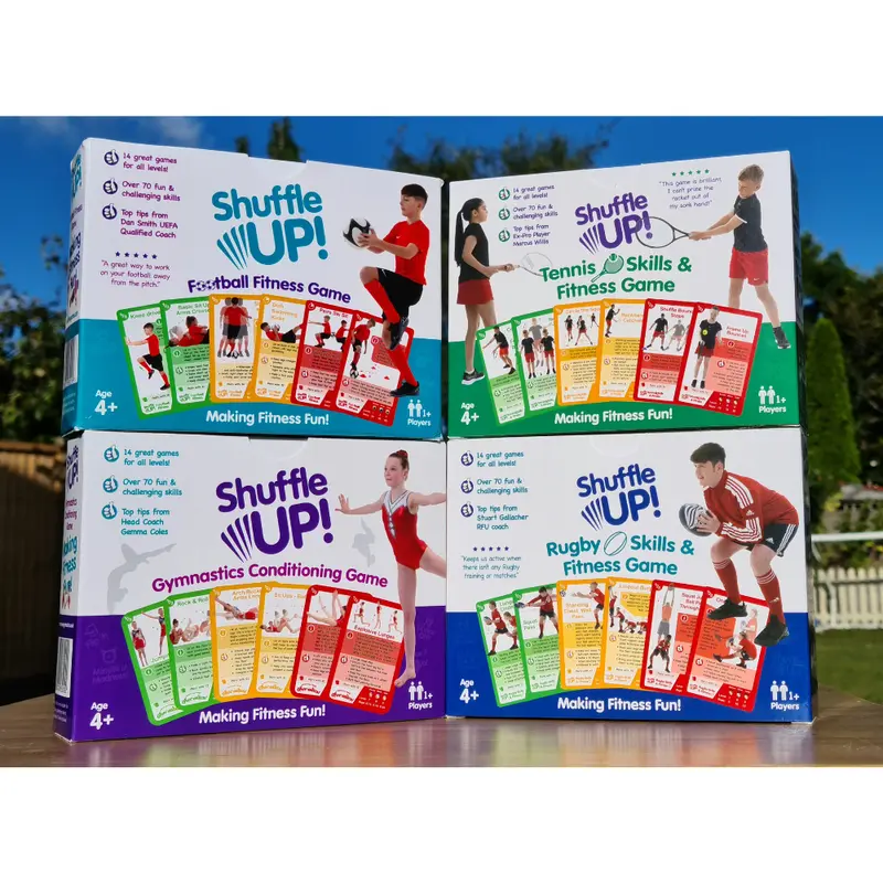 Shuffle Up Gymnastics Games - Family Games for Kids with 70+ Fun, Active Workout Cards, Learn Gymnastics Skills Exciting & Fun Card Games Gifts For Girls & Boys 7