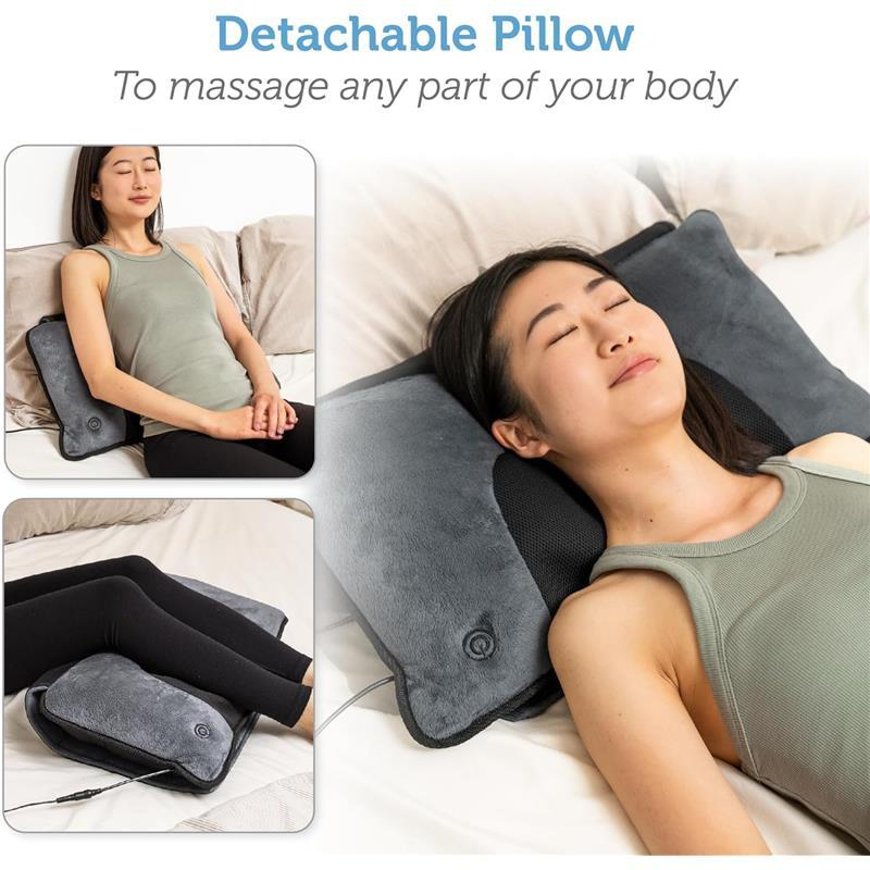 Comfier Massage Mat With Heat Pad, Full Body Massage Bed With Shiatsu Neck Pillow, 10 Vibrating Motors & 4 Heating Pads, Gifts For Women & Men 1