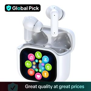 HITOZON True Wireless Earphone, In-ear Design Earbuds with Touch Screen Charging Case, Stereo Wireless Earbuds with Noise Reduction for Smartphone, Computer, Laptop, Audio, Chargeable