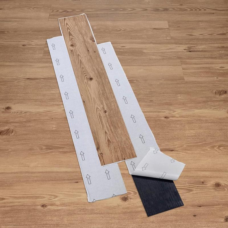 NEW Flooring - Lino Flooring with Pink Brown Effect,Peel and Stick Floor Tiles Self Adhesive Floor,2.0mm 36pcs Waterproof for Hallway Kitchen(5.02‎m²,Pink Brown) 5