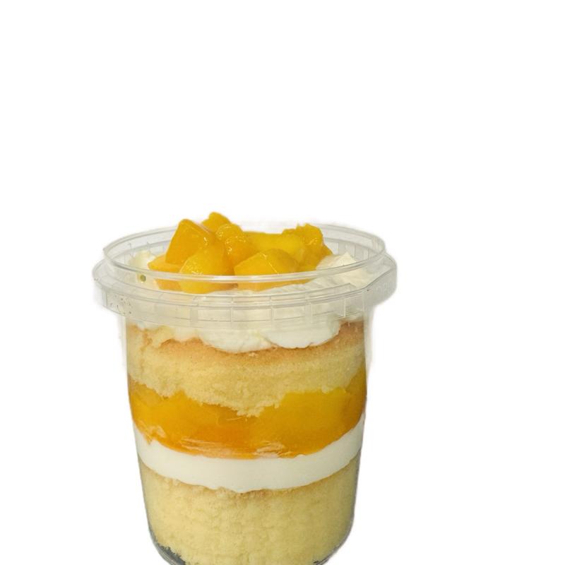 Tropical Mango Delight Cake in a Jar with Fresh Cream - Perfect Snack for Nata Lovers 1