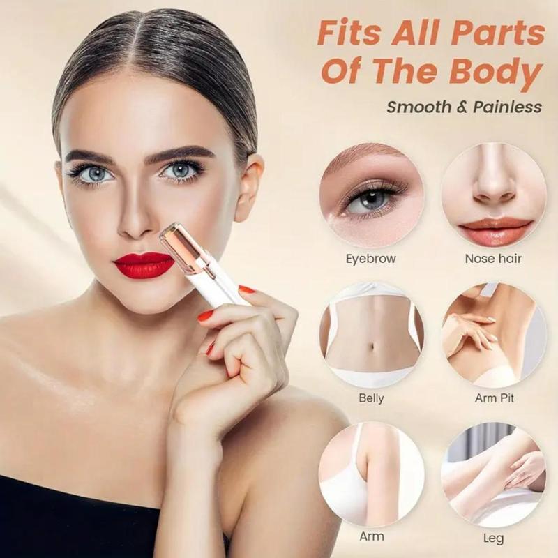 Product Introduction of Advanced Portable Electric Epilator - USB Rechargeable Lipstick Shaver Women Hair Removal Tool Eyebrow Trimmer Precision Blade Technology Designed Smooth Silky Skin Travel Daily Use On-the-Go Grooming Safe Painless Handy Hair Removal Solution Face Body 7