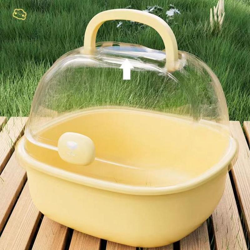 Portable Handheld Hamster Cage Sturdy Breathable Pet Carrying Box Large Space Travel Carrier Holder Pet House 3