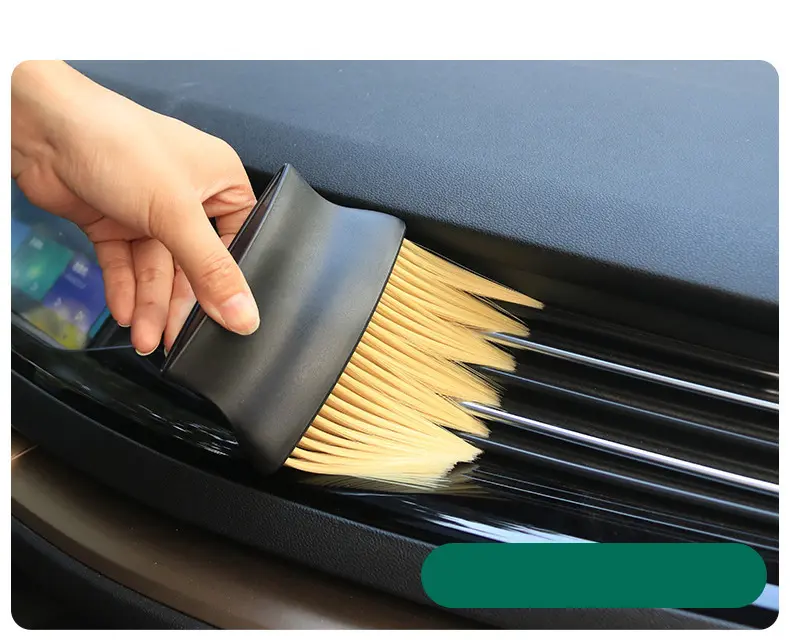 Product Introduction of 1 PCSDust Removal Brush Air Conditioning Outlet Car Wash Dust Collector Large Brush with Good Elasticity Cleaning Accessories 6