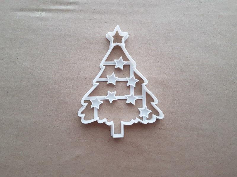 Christmas Tree Star Xmas Shape Cookie Cutter Dough Biscuit Pastry Fondant Sharp Stencil Bauble Decorations Decorate Plant 2