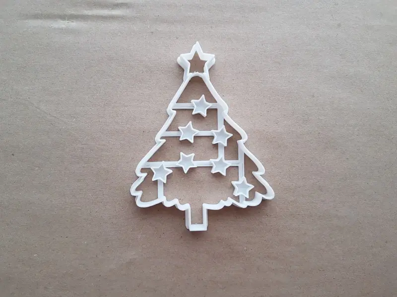 Christmas Tree Star Xmas Shape Cookie Cutter Dough Biscuit Pastry Fondant Sharp Stencil Bauble Decorations Decorate Plant 2