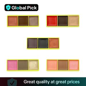 Mini Curve Case - 3 Pan - Blursh , Bronze , Glow - Includes Free Brush