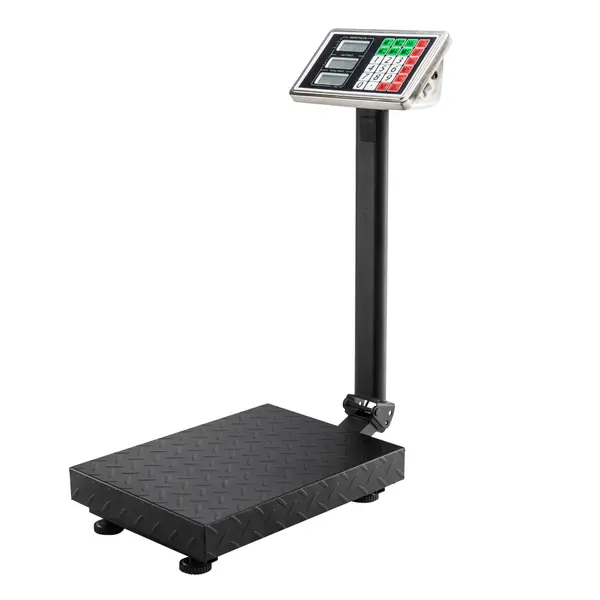 100KG/220lbs LCD Digital Personal Floor Postal Platform Scale with 30*40 Platform & 0.6mm Plate Black UK Plug 2