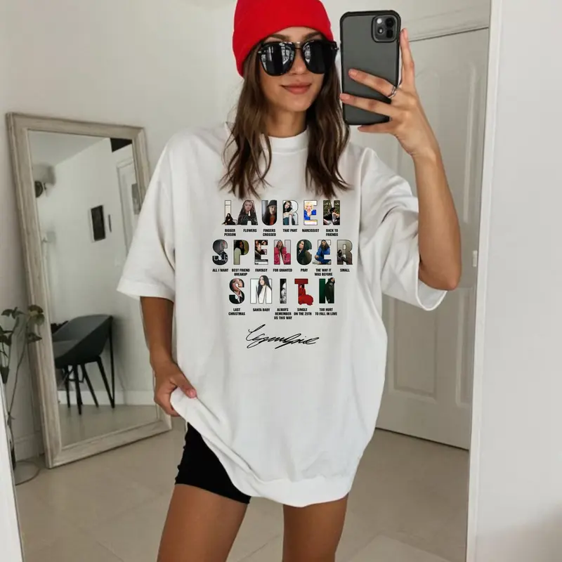 Lauren Spencer Smith Music Concert T-Shirt, Lauren Spencer Smith Tour 2025 Shirt, Lauren Spencer Smith Graphic Unisex Hoodie, Music Concert Outfit, Summer Fits, Gift For Fan 1