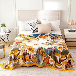 Boho Bird & Floral Printed Soft Warm Blanket, 1 Count Valentine's Day Soft Lightweight Bed Blanket, Lightweight Cool Blanket, Flannel Throw Blanket for Sofas, Bed, Travel, Picnics, Home Decor, Blanket Gifts for Her