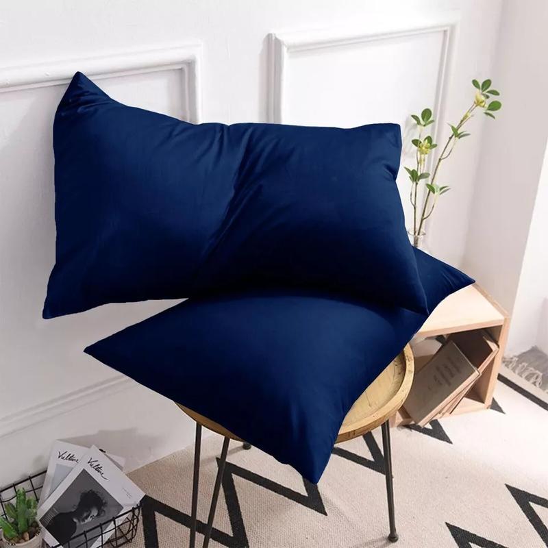 4 Piece Luxury Fine Cotton Housewife Pillowcases - Skin & Hair-Friendly Design, Envelope Closure 6