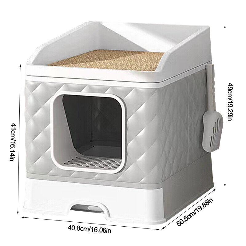 Product Introduction of XL Large Cat Litter BoxAnti-Splashing Cleaning Cat Pan Drawer 25