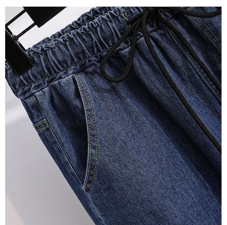 Product Introduction of plus Size High Waist Casual Pants Loose Wide Leg Jeans Fashionable Spring New Arrival for plus Size Women Comfortable Fit 32