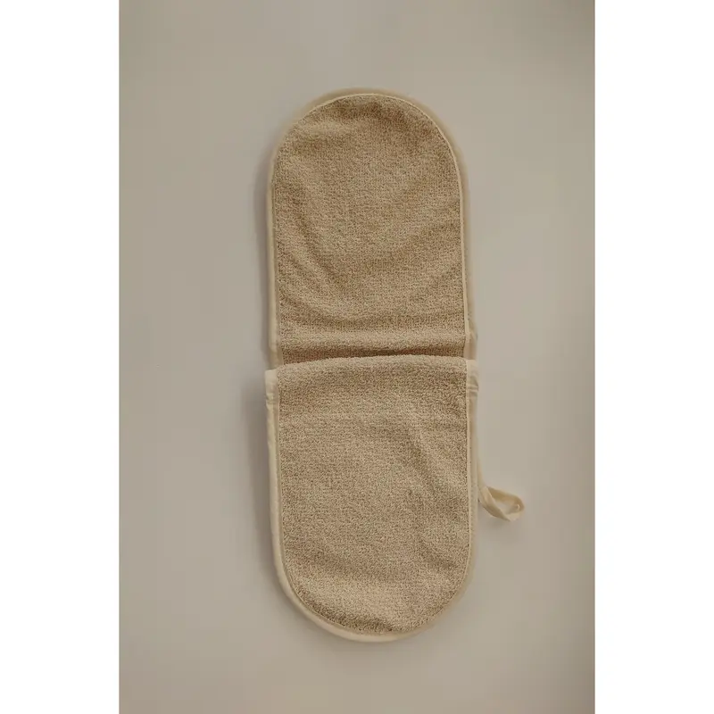 Organic Double Oven Glove - Machair Clock Blue 2