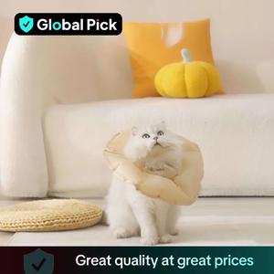 Press Type Inflatable Pet Elizabeth Circle, Waterproof & Anti-dirt Pet Recovery Collar, Foldable Pet Neck Protector, Pet Supplies