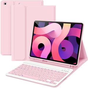 Magnetic Detachable Wireless Keyboard Case, 1 Set Stand Folio Keyboard Cover with Multi Angle Adjustable Stand for iPad9/8/7th Generations