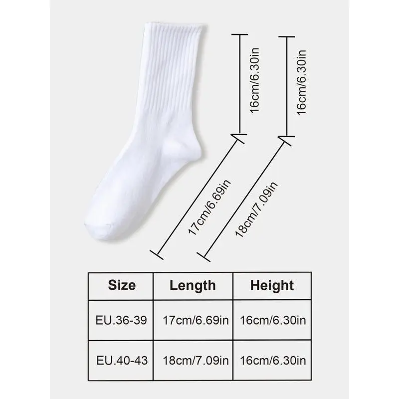Women's Solid Crew Socks, Comfy Mid Calf Socks, Summer Wear 2025, Fashion School Wear Uk, Women Hosiery for All Seasons, Back To School Clothes, Comfy Wear for Women, Autumn Wear 2025, Valentine's Day Gift for Girl, Cosy Socks Womenswear Comfort 5