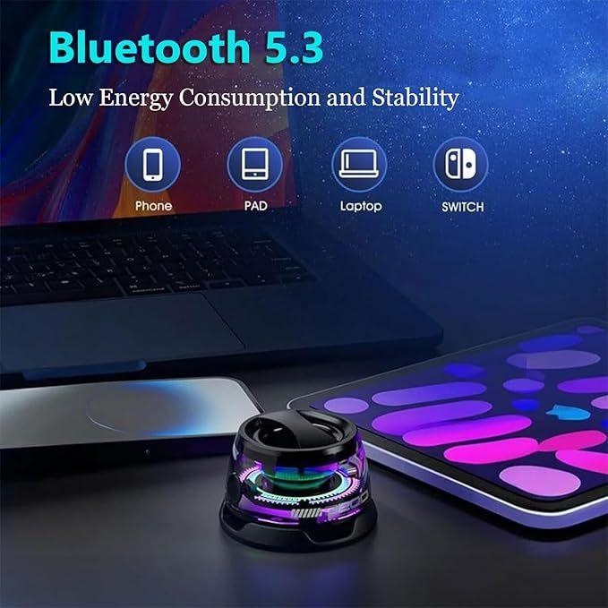 Product Introduction of Multifunctional Magnetic Bluetooth Speaker, G200 Portable Bluetooth Speaker with Multi -RGB Colour Light and Phone Holder, Waterproof Magbeat Bluetooth Speaker for Outdoor Travel (Black), Mini Bluetooth Speaker, Ultra Small Portable Adsorption for Phone 7