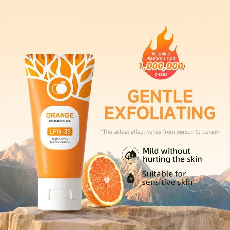 Natural Orange Peel Gel - Gentle Exfoliation for Face & Body - 50g-1pcs -2pcs-3pcs
