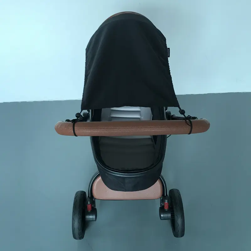 Stroller Sunshade - Linen Material, Perfect for Youngsters' Safety & Comfort 3