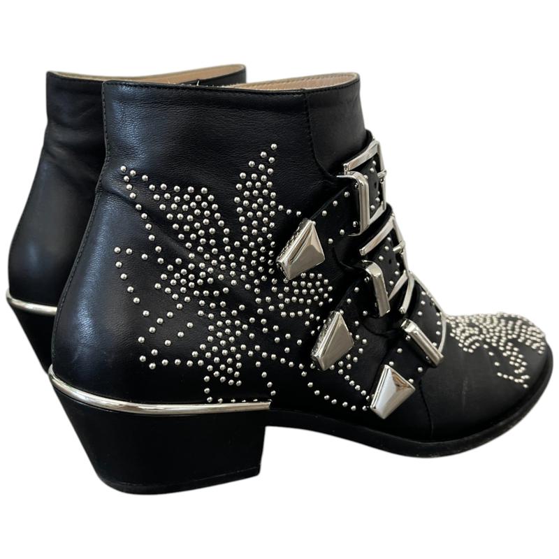 Women's Susanna 40 Studded Leather Ankle Boots Black Size EU 36.5 / UK 3.5 8