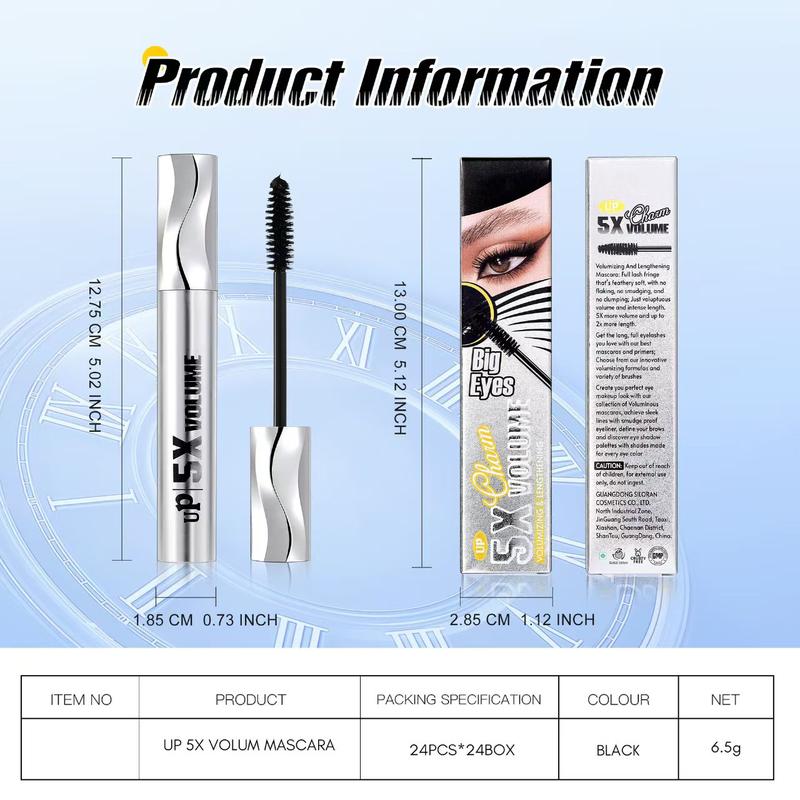 Product Introduction of Waterproof Volumizing Mascara – Lengthening, Volume-enhancing, Smudge-proof, All-day-wearing, Lash-doubling, Curling Mascara for lush, long lashes 7