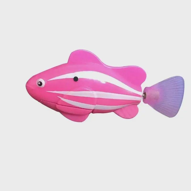 Cat Toy LED Inductive Interactive Swimming Robot Fish Toys Glowing Electric Fishs Stimulate Kitten Hunting Instinct Pet Products 6