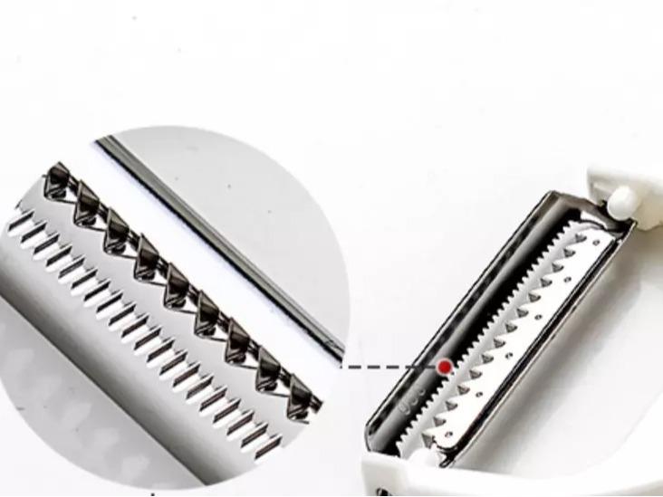 Vegetable Peeler Julienne Stainless Steel Fruit Slicer Potato Carrot Heavy Duty 7