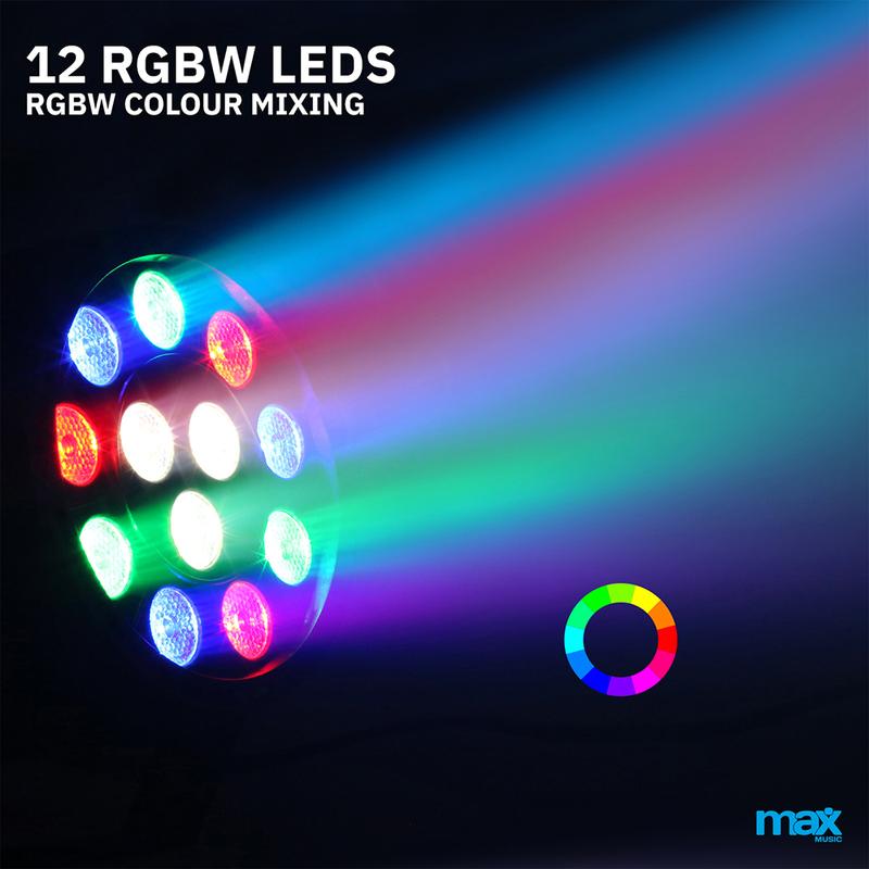 Max PartyPAR LED Par Can DJ Disco Party Light 2